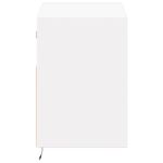 Casa si Gradina - Mobilier - Comode si corpuri - Comode - Comoda TV de perete cu lumini LED, alb, 80x31x45 cm - Infinity.ro