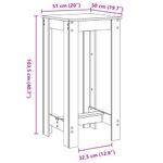 Casa si Gradina - Mobilier - Mese si birouri - Mese bucatarie si dining - Masa bar, alb, 51x50x103,5 cm, lemn prelucrat - Infinity.ro