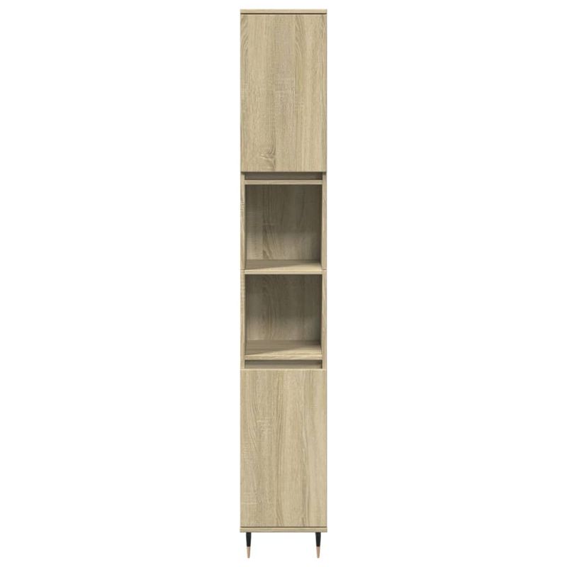 Casa si Gradina - Mobilier - Seturi de mobilier - Seturi baie - Set mobilier de baie, 3 piese, stejar sonoma, lemn prelucrat - Infinity.ro