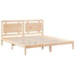 Casa si Gradina - Mobilier - Paturi si accesorii - Paturi - Cadru pat foarte lung fara saltea, 180x210 cm, lemn masiv - Infinity.ro