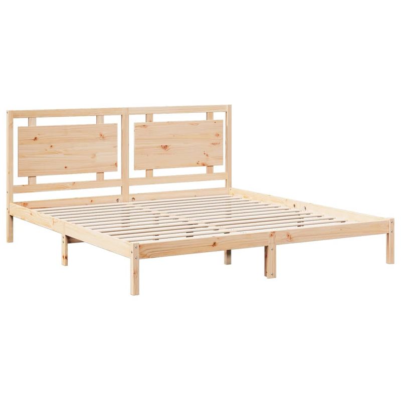 Casa si Gradina - Mobilier - Paturi si accesorii - Paturi - Cadru pat foarte lung fara saltea, 180x210 cm, lemn masiv - Infinity.ro