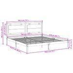 Casa si Gradina - Mobilier - Paturi si accesorii - Paturi - Cadru pat foarte lung fara saltea, 180x210 cm, lemn masiv - Infinity.ro