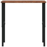 Casa si Gradina - Constructii - Scule de mana si unelte - Mese si bancuri de lucru - Banc lucru maro 100x60x(71,5-98)cm lemn masiv stejar dreptunghi, maro închis și negru - Infinity.ro