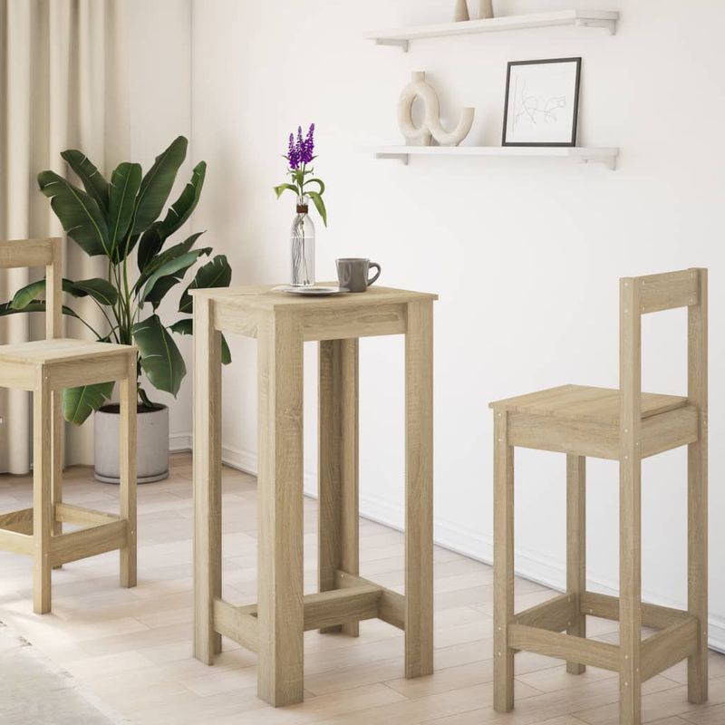 Casa si Gradina - Mobilier - Mese si birouri - Mese bucatarie si dining - Masa bar, stejar sonoma, 51x50x103,5 cm, lemn prelucrat - Infinity.ro