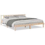 Casa si Gradina - Mobilier - Paturi si accesorii - Paturi - Cadru pat foarte lung fara saltea, 200x220 cm, lemn masiv pin - Infinity.ro