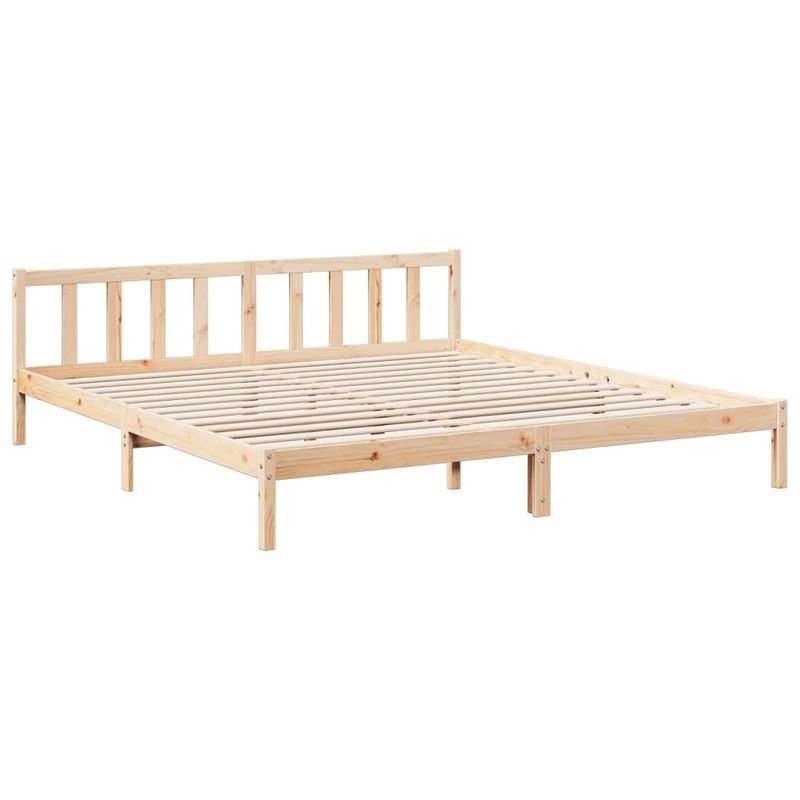 Casa si Gradina - Mobilier - Paturi si accesorii - Paturi - Cadru pat foarte lung fara saltea, 200x220 cm, lemn masiv pin - Infinity.ro