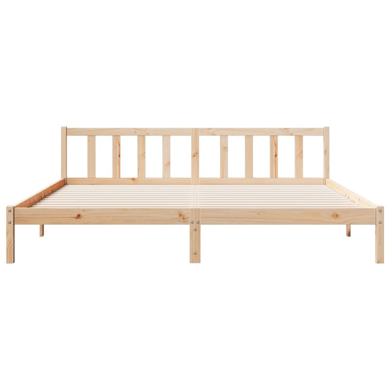 Casa si Gradina - Mobilier - Paturi si accesorii - Paturi - Cadru pat foarte lung fara saltea, 200x220 cm, lemn masiv pin - Infinity.ro