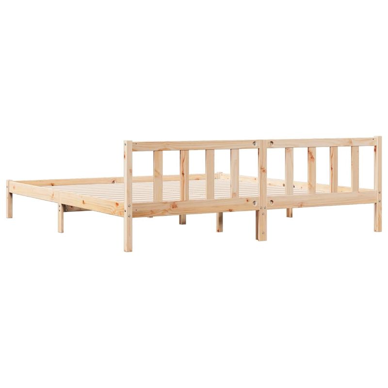 Casa si Gradina - Mobilier - Paturi si accesorii - Paturi - Cadru pat foarte lung fara saltea, 200x220 cm, lemn masiv pin - Infinity.ro