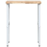 Casa si Gradina - Constructii - Scule de mana si unelte - Mese si bancuri de lucru - Banc lucru 80x60x(73-99,5) cm lemn masiv acacia dreptunghiular, maro și alb - Infinity.ro