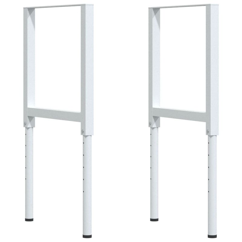 Casa si Gradina - Constructii - Scule de mana si unelte - Mese si bancuri de lucru - Banc lucru 80x60x(73-99,5) cm lemn masiv acacia dreptunghiular, maro și alb - Infinity.ro