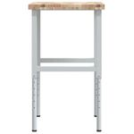 Casa si Gradina - Constructii - Scule de mana si unelte - Mese si bancuri de lucru - Banc lucru 80x60x(73-99,5) cm lemn masiv acacia dreptunghiular, maro și alb - Infinity.ro