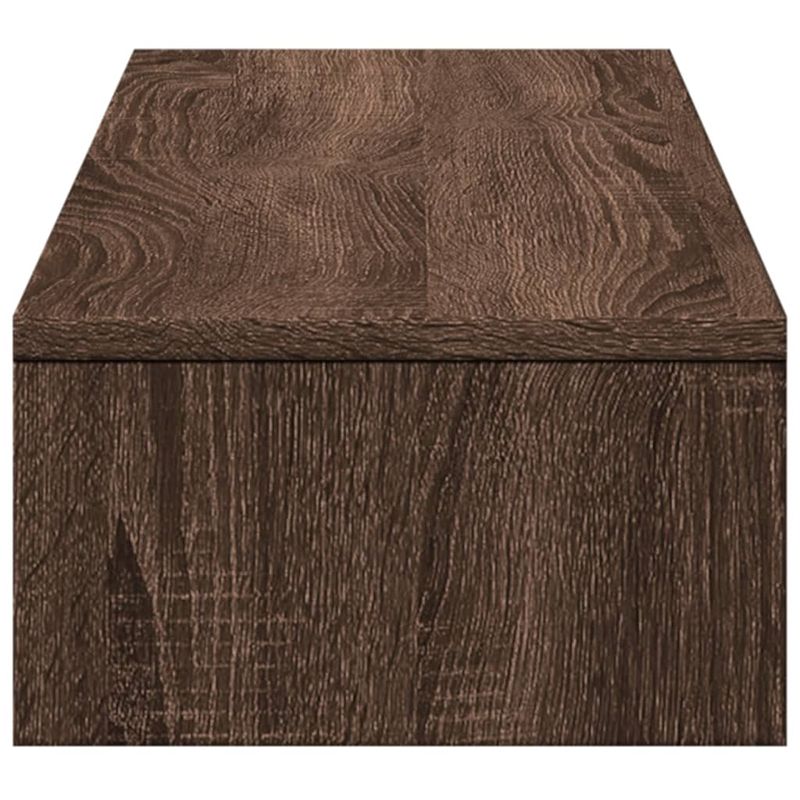 Laptop, Telefoane si Tablete - Laptopuri si accesorii - Accesorii Laptop - Standuri/Coolere notebook - Suport monitor cu sertare, stejar maro, 100x27x15 cm, lemn - Infinity.ro