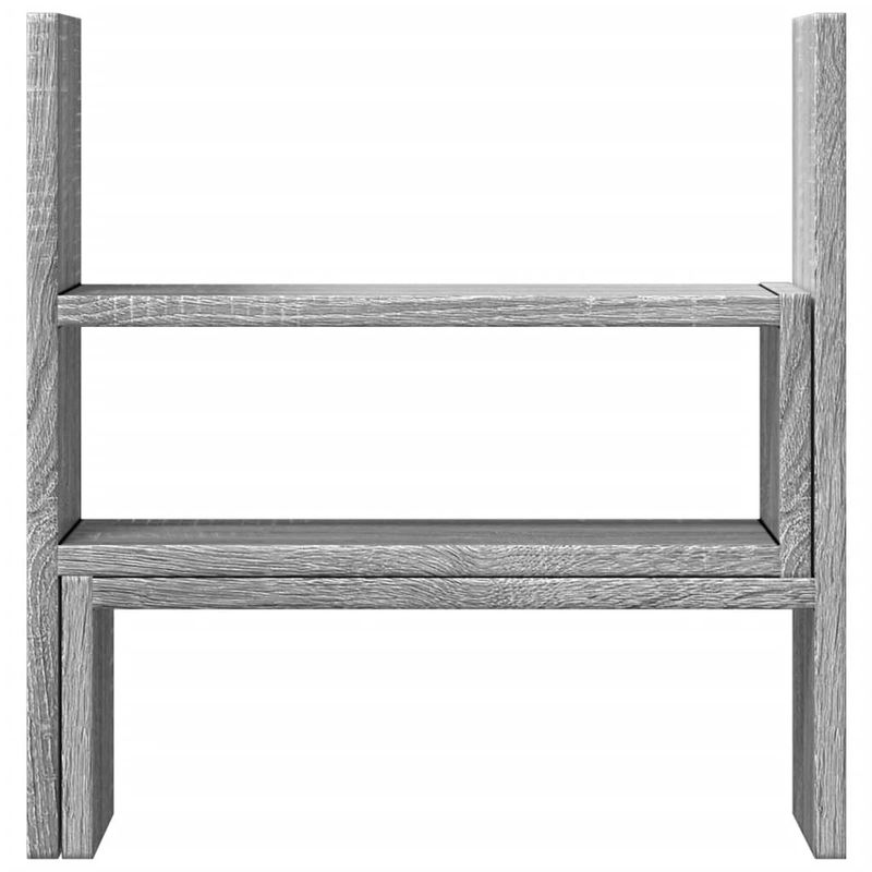 Laptop, Telefoane si Tablete - Laptopuri si accesorii - Accesorii Laptop - Standuri/Coolere notebook - Organizator birou, gri sonoma, 40x17x41 cm, lemn prelucrat - Infinity.ro