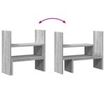 Laptop, Telefoane si Tablete - Laptopuri si accesorii - Accesorii Laptop - Standuri/Coolere notebook - Organizator birou, gri sonoma, 40x17x41 cm, lemn prelucrat - Infinity.ro