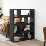 Casa si Gradina - Mobilier - Biblioteci si rafturi - Biblioteci - Biblioteca, negru, 100x33x125,5 cm, lemn prelucrat - Infinity.ro