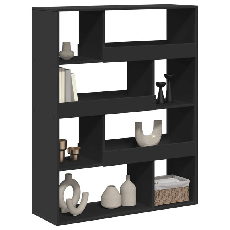 Casa si Gradina - Mobilier - Biblioteci si rafturi - Biblioteci - Biblioteca, negru, 100x33x125,5 cm, lemn prelucrat - Infinity.ro