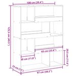 Casa si Gradina - Mobilier - Biblioteci si rafturi - Biblioteci - Biblioteca, negru, 100x33x125,5 cm, lemn prelucrat - Infinity.ro