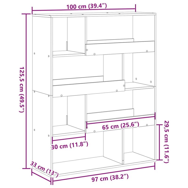 Casa si Gradina - Mobilier - Biblioteci si rafturi - Biblioteci - Biblioteca, negru, 100x33x125,5 cm, lemn prelucrat - Infinity.ro