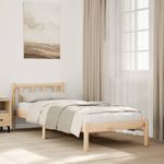 Casa si Gradina - Mobilier - Paturi si accesorii - Paturi - Cadru de pat foarte lung fara saltea, 80x210 cm, lemn masiv pin - Infinity.ro