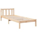 Casa si Gradina - Mobilier - Paturi si accesorii - Paturi - Cadru de pat foarte lung fara saltea, 80x210 cm, lemn masiv pin - Infinity.ro