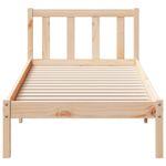 Casa si Gradina - Mobilier - Paturi si accesorii - Paturi - Cadru de pat foarte lung fara saltea, 80x210 cm, lemn masiv pin - Infinity.ro