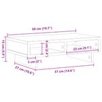 Laptop, Telefoane si Tablete - Laptopuri si accesorii - Accesorii Laptop - Standuri/Coolere notebook - Suport monitor, stejar artizanal, 50x27x15 cm, lemn prelucrat - Infinity.ro
