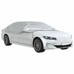 Auto si Moto - Intretinere auto - Huse auto - Husa auto partiala, cu carlige, argintiu, XL, PEVA - Infinity.ro