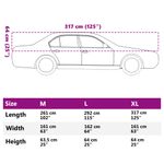 Auto si Moto - Intretinere auto - Huse auto - Husa auto partiala, cu carlige, argintiu, XL, PEVA - Infinity.ro