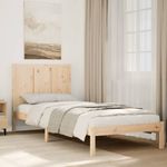 Casa si Gradina - Mobilier - Paturi si accesorii - Paturi - Cadru pat foarte lung fara saltea, 100x220 cm, lemn masiv - Infinity.ro