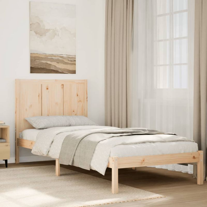 Casa si Gradina - Mobilier - Paturi si accesorii - Paturi - Cadru pat foarte lung fara saltea, 100x220 cm, lemn masiv - Infinity.ro