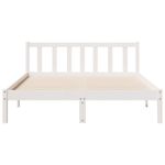 Casa si Gradina - Mobilier - Paturi si accesorii - Paturi - Cadru pat foarte lung fara saltea alb 140x210 cm lemn masiv pin - Infinity.ro