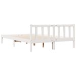 Casa si Gradina - Mobilier - Paturi si accesorii - Paturi - Cadru pat foarte lung fara saltea alb 140x210 cm lemn masiv pin - Infinity.ro