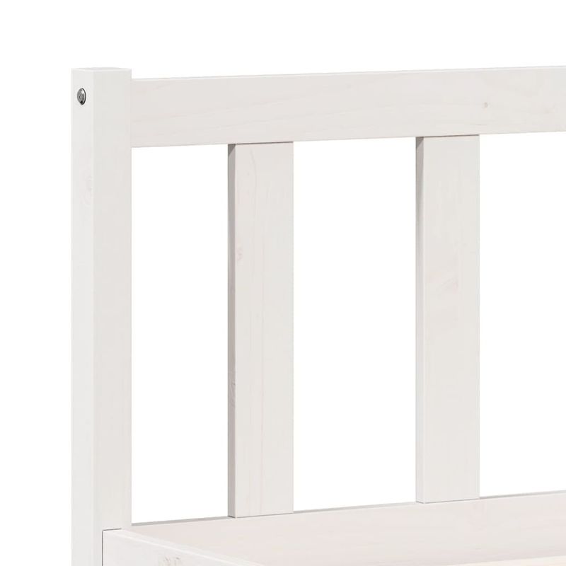 Casa si Gradina - Mobilier - Paturi si accesorii - Paturi - Cadru pat foarte lung fara saltea alb 140x210 cm lemn masiv pin - Infinity.ro