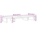 PC, gaming si accesorii - Desktop PC & monitoare - Accesorii monitoare - Suport monitor reglabil, alb, 80x24x10,5 cm, lemn prelucrat - Infinity.ro