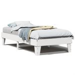 Casa si Gradina - Mobilier - Paturi si accesorii - Paturi - Cadru de pat fara saltea, alb, 75x190 cm, lemn masiv de pin - Infinity.ro