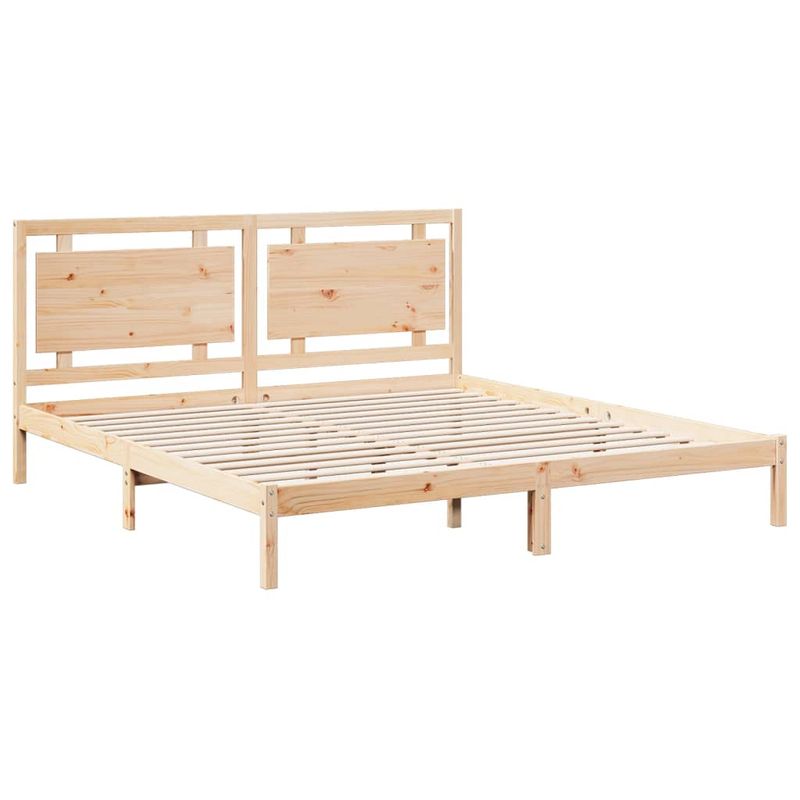Casa si Gradina - Mobilier - Paturi si accesorii - Paturi - Cadru pat foarte lung fara saltea, 200x210 cm, lemn masiv - Infinity.ro