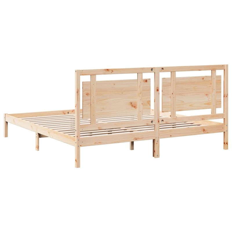 Casa si Gradina - Mobilier - Paturi si accesorii - Paturi - Cadru pat foarte lung fara saltea, 200x210 cm, lemn masiv - Infinity.ro