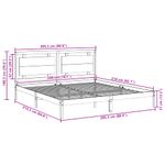 Casa si Gradina - Mobilier - Paturi si accesorii - Paturi - Cadru pat foarte lung fara saltea, 200x210 cm, lemn masiv - Infinity.ro