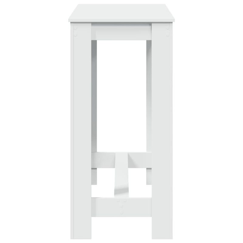 Casa si Gradina - Mobilier - Mese si birouri - Mese bucatarie si dining - Masa de bar, alb, 102x50x103,5 cm, lemn prelucrat - Infinity.ro