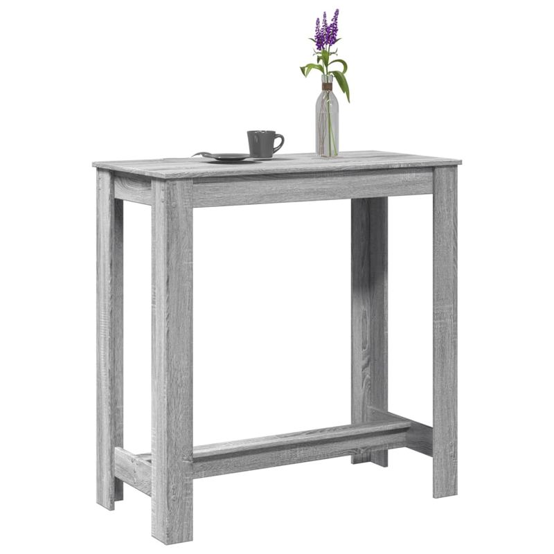 Casa si Gradina - Mobilier - Mese si birouri - Mese bucatarie si dining - Masa de bar, Sonoma gri, 102x50x103,5 cm, lemn prelucrat - Infinity.ro