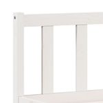 Casa si Gradina - Mobilier - Paturi si accesorii - Paturi - Cadru pat foarte lung fara saltea alb 140x220 cm lemn masiv pin - Infinity.ro