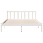 Casa si Gradina - Mobilier - Paturi si accesorii - Paturi - Cadru pat foarte lung fara saltea alb 160x210 cm lemn masiv pin - Infinity.ro