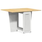 Casa si Gradina - Mobilier - Mese si birouri - Mese bucatarie si dining - Masa tip fluture pliabila „Corona”, alb, lemn masiv pin - Infinity.ro