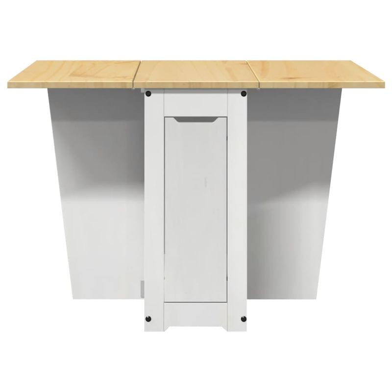 Casa si Gradina - Mobilier - Mese si birouri - Mese bucatarie si dining - Masa tip fluture pliabila „Corona”, alb, lemn masiv pin - Infinity.ro