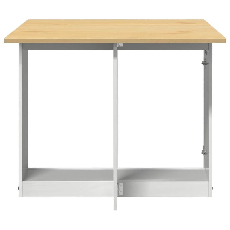Casa si Gradina - Mobilier - Mese si birouri - Mese bucatarie si dining - Masa tip fluture pliabila „Corona”, alb, lemn masiv pin - Infinity.ro