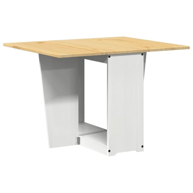 Casa si Gradina - Mobilier - Mese si birouri - Mese bucatarie si dining - Masa tip fluture pliabila „Corona”, alb, lemn masiv pin - Infinity.ro