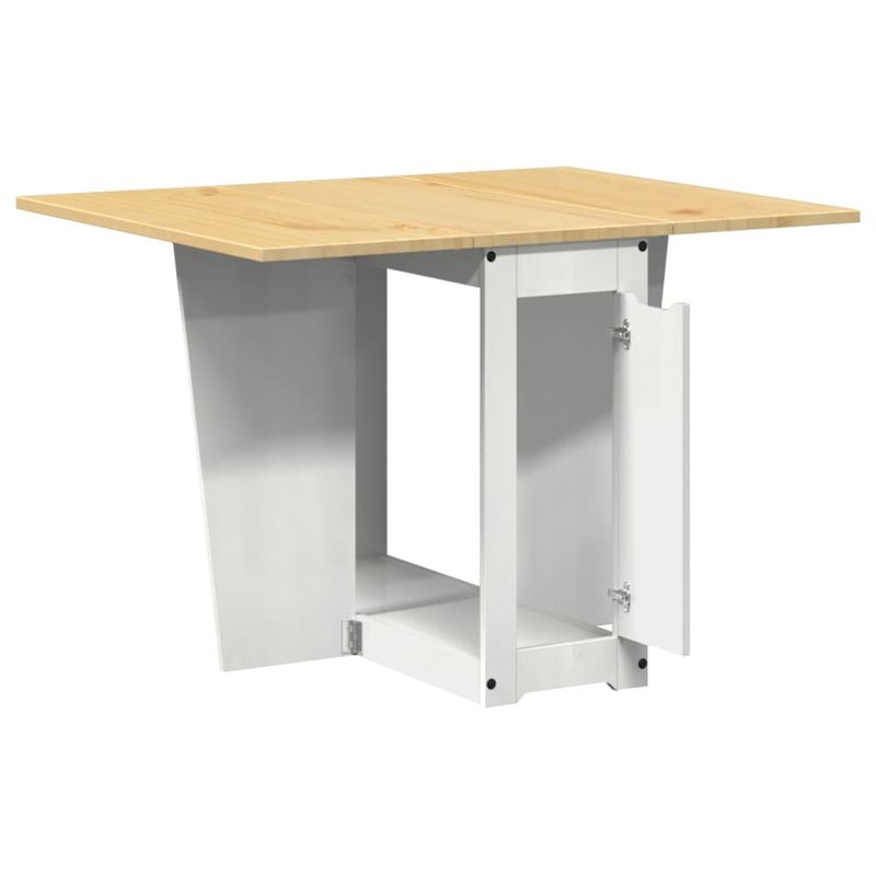 Casa si Gradina - Mobilier - Mese si birouri - Mese bucatarie si dining - Masa tip fluture pliabila „Corona”, alb, lemn masiv pin - Infinity.ro