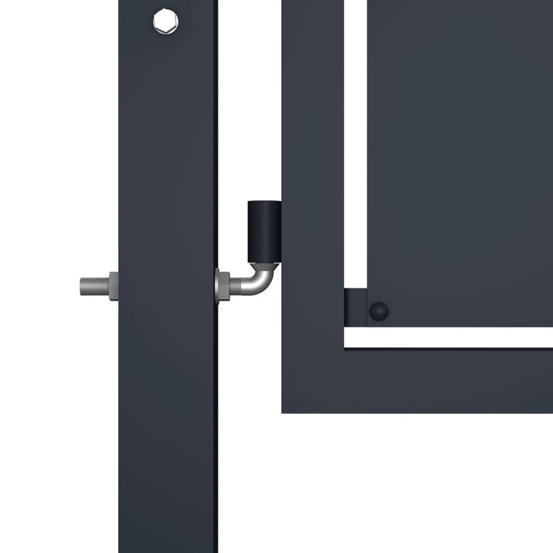 Casa si Gradina - Constructii - Usi interior, exterior si garaj - Usi garaj - Poarta de gradina, antracit, 400 x 175 cm, otel - Infinity.ro