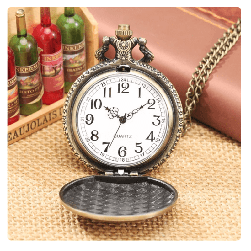 Fashion, accesorii si bijuterii - Barbati - Bijuterii barbati - Ceasuri barbati - Ceas de Buzunar Vintage Cu Lant - Infinity.ro