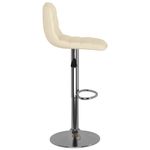 Casa si Gradina - Mobilier - Scaune si fotolii - Scaune - Scaune de bar, 2 buc., crem, material textil - Infinity.ro